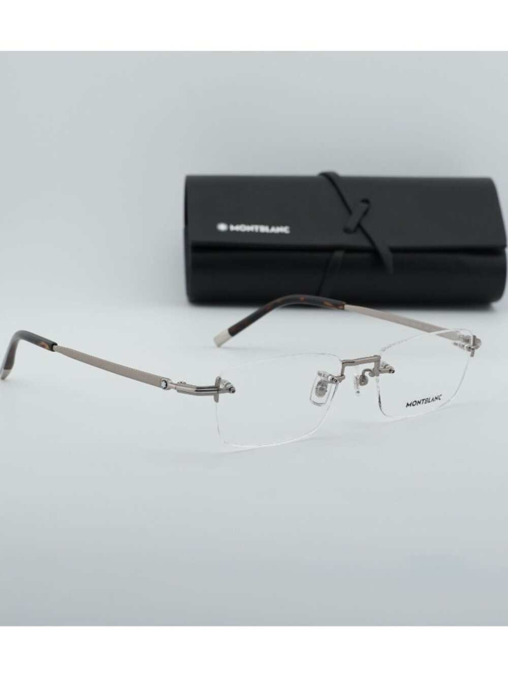 Montblanc MB0132O 002 Rectangle Eyeglasses 54mm – Grey